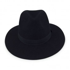 Alpas Goldie 's Organic Wool Felt Fabric Blend Hat Black  eb-36878451